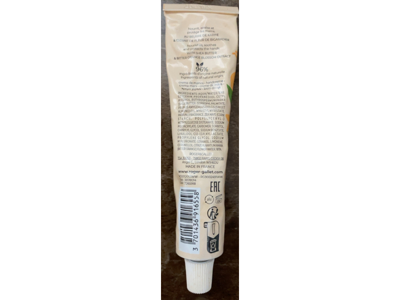 Roger & Gallet Hand & Nail Cream, Neroli, 1 fl oz/30 mL