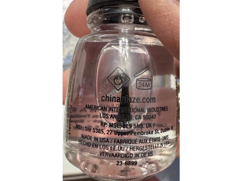 China Glaze Fast Forward Top Coat, 0.5 fl oz/14 mL