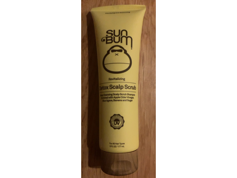 Sun Bum Revitalizing Detox Scalp Scrub Shampoo, Apple Cider Vinegar, 6 fl oz/177 mL