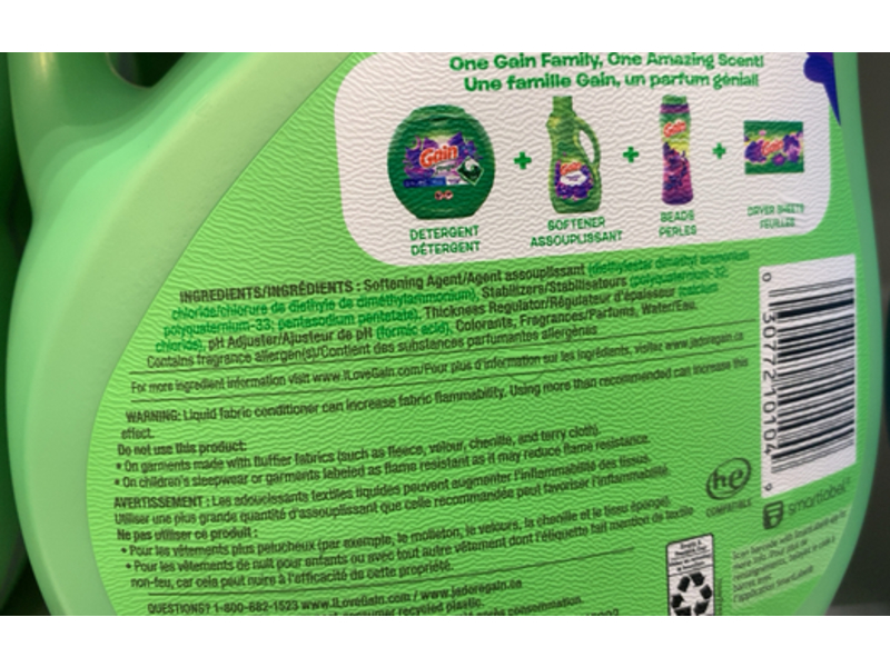 Gain Fabric Softener, Moonlight Breeze, 120 Loads, 88 fl oz/2.63 L