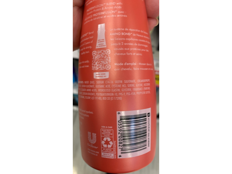 Nexxus Amino Bond Shampoo, Amino Acids & Keratin Protein, 13.5 fl oz/400 mL