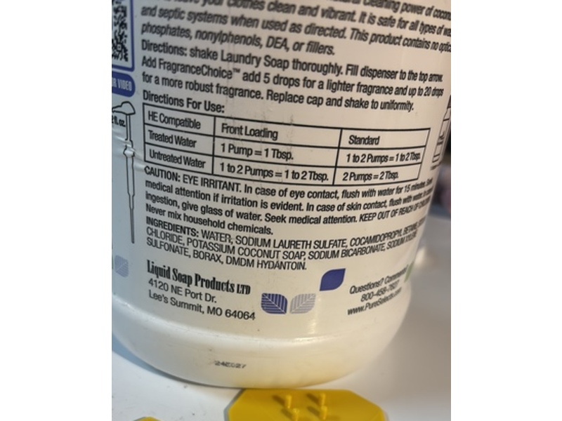 Pure Selects Platinum Laundry Soap, 128 fl oz/3.79 L