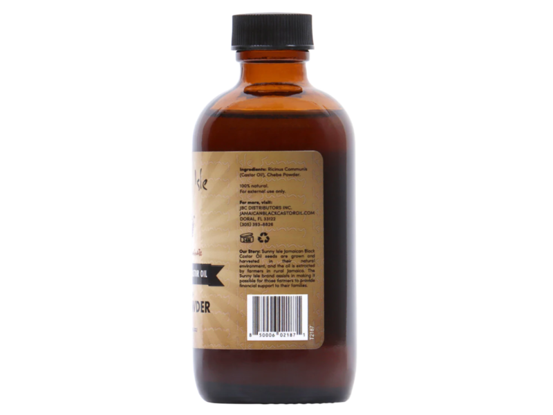 Sunny Isle Jamaican Black Castor Oil, Chebe Powder, 4 fl oz/118.3 mL