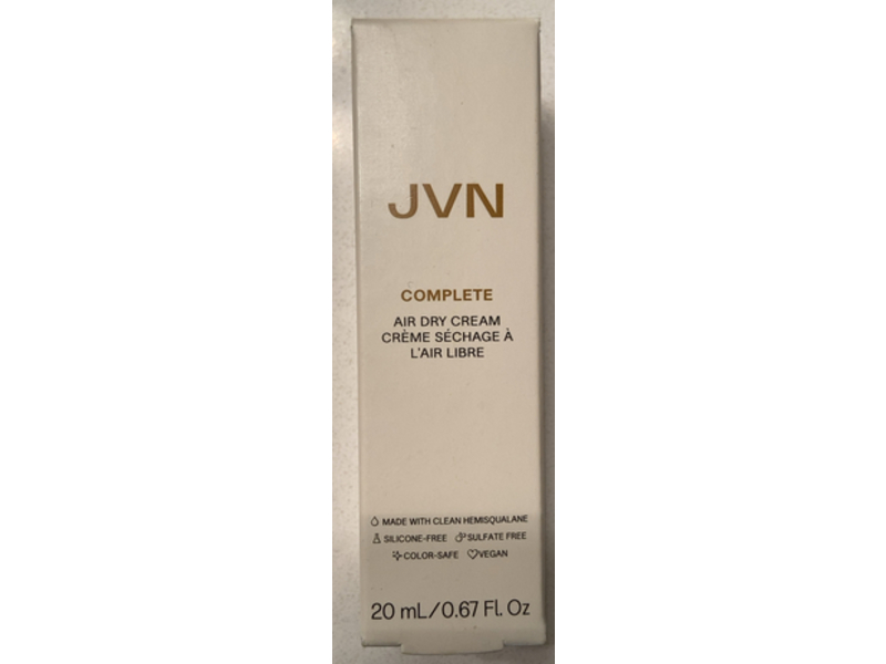 JVN Complete Air Dry Cream, Clean Hemisqualane, 0.67 fl oz/20 mL