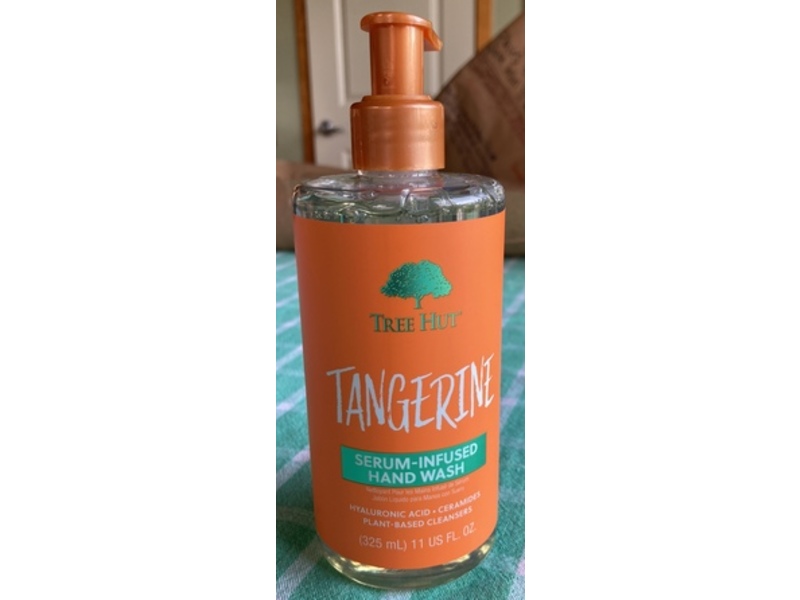 Tree Hut Tangerine Serum Infused Hand Wash, Hyaluronic Acid, Ceramides, 11 fl oz/325 mL