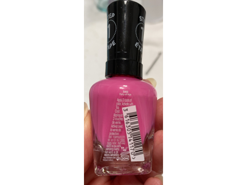 Sally Hansen Miracle Gel Nail Polish, 340 Party Of Hue, 0.50 fl oz/14.7 mL