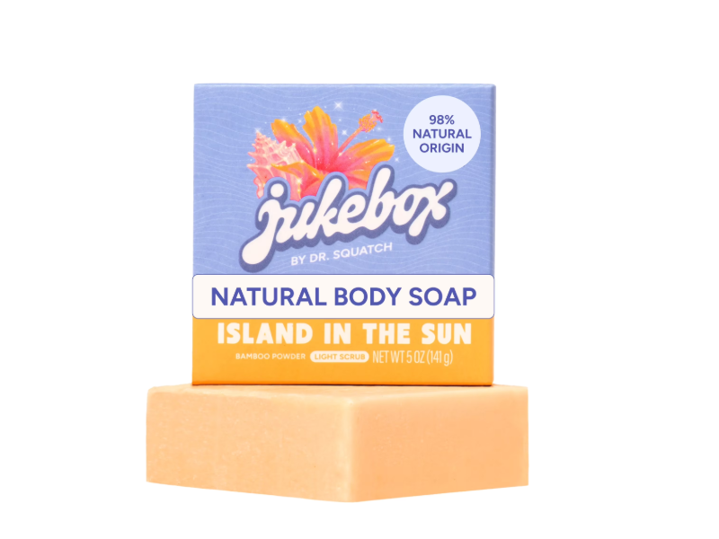Jukebox Natural Body Soap, Island In The Sun, 5 oz.141 g