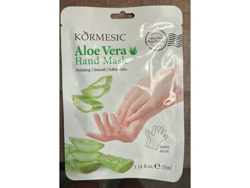 Kormesic Hand Mask, Aloe Vera, 1.18 fl oz/35 mL