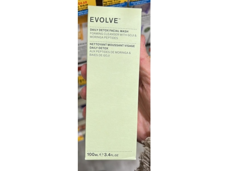 Evolve Daily Detox Facial Wash, 3.4 fl oz/100 mL