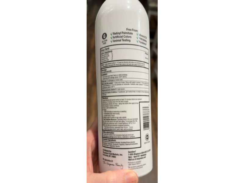 Wegmans Sport Clear Continuous Sunscreen Spray, SPF 50, 11 oz/312 g