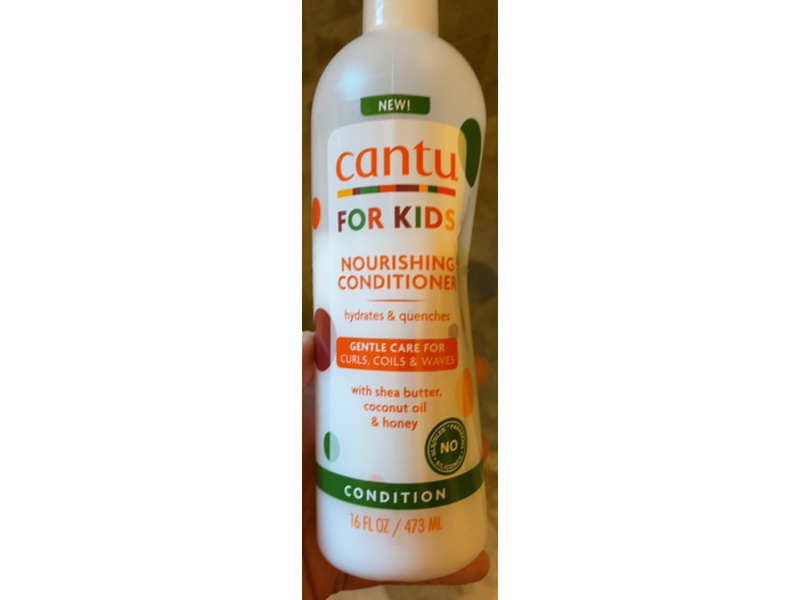 Cantu for Kids Nourishing Conditioner, Shea butter with Coconut Oil & Honey, 16 fl oz/473 mL