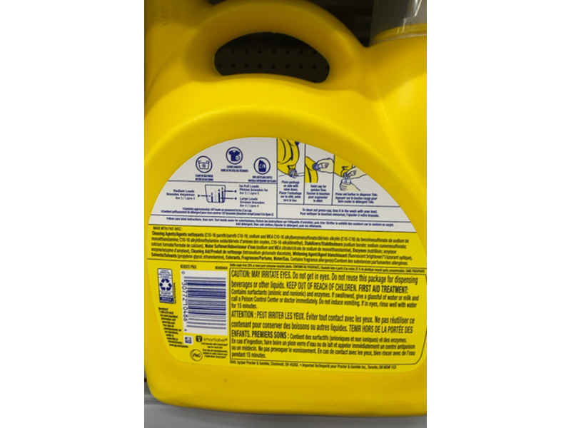 Tide Simply + Oxi Laundry Detergent, Refreshing Breeze, 107 Loads, 165 fl oz/4.87 L