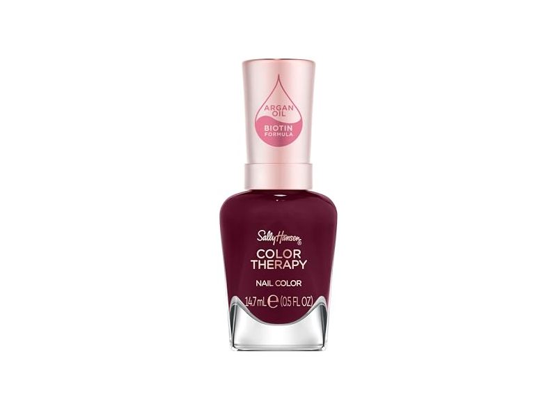 Sally Hansen Color Therapy Nail Color, 372 Rise & Wine, 0.5 fl oz/14.7 mL