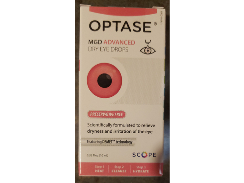 OPTASE MGD Advanced Dry Eye Drops, 0.33 fl oz/10 mL