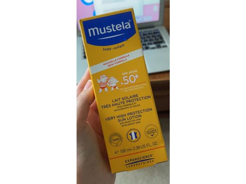 Mustela Baby Very High Protection Sun Lotion, SPF 50+ 3.38 fl oz/100 mL