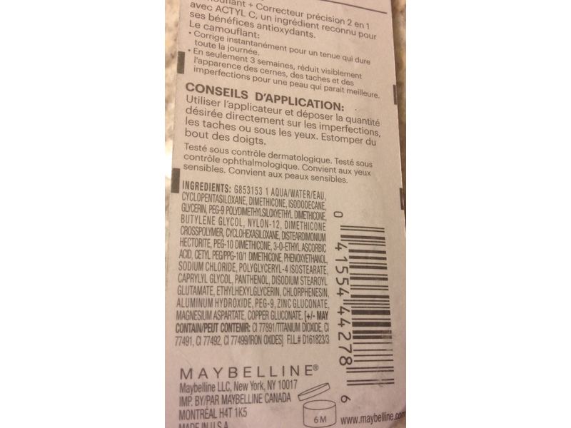 Maybelline New York Superstay Better Skin Concealer, 20 Light, 0.25 fl oz/7.5 mL