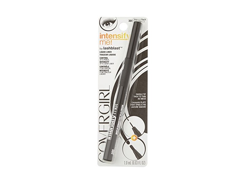 CoverGirl Intensify Me! Liquid Liner, 300 Intense Black, 0.03 fl oz/1 mL