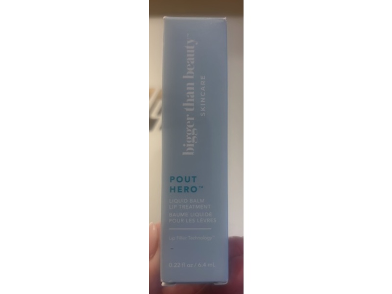 Bigger Than Beauty Pout Hero Liquid Balm Lip Treatment, Original, 0.22 fl oz/6.4 mL