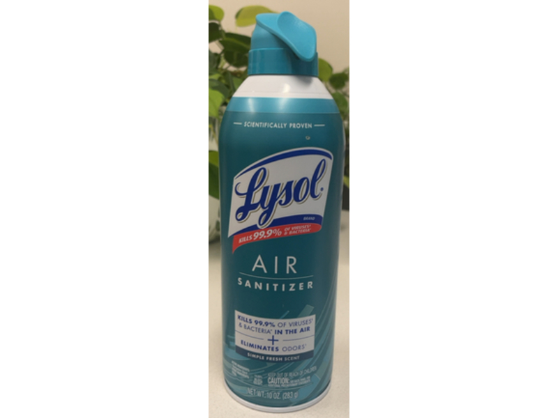 Lysol Air Sanitizer, Simple Fresh Scent, 10 oz/283 g