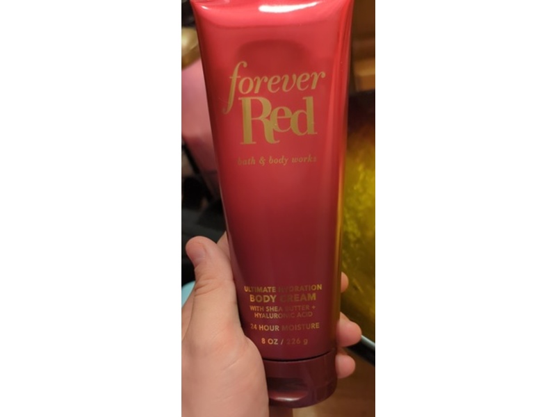 Bath & Body Works Ultimate Hydration Body Cream, Forever Red, 8 fl oz/226 g