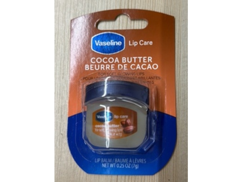 Vaseline Cocoa Butter Lip Balm, 0.25 oz/7 g