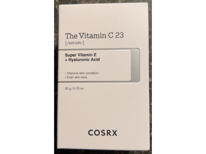 Cosrx The Vitamin C 23 Serum, Super Vitamin E + Hyaluronic Acid, 0.70 oz/20 g