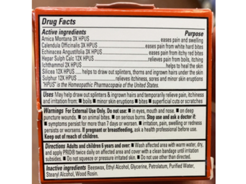 Hyland's Naturals Prid Drawing Salve, 0.63 oz/18 g