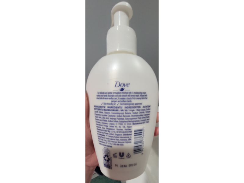 Dove Nourishing Hand Wash, Shea Butter & Warm Vanilla, 8.45 fl oz
