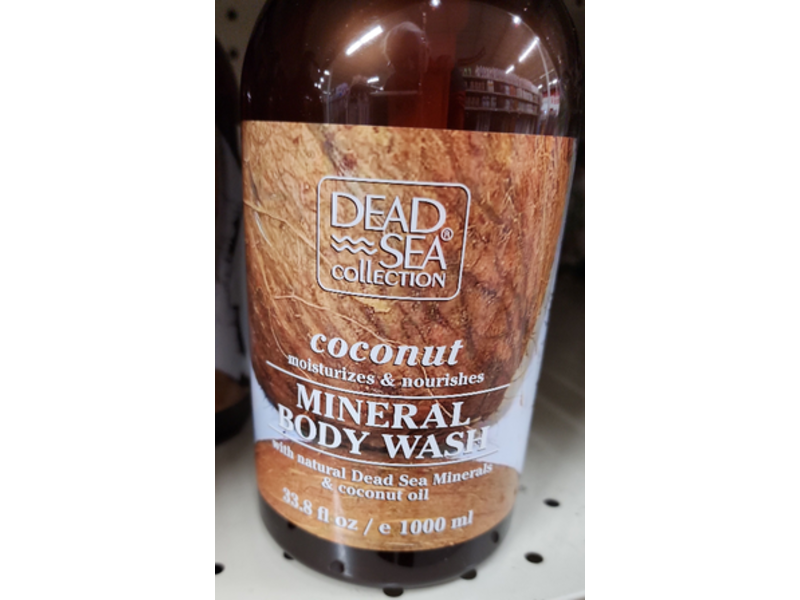 Dead Sea Collection Coconut Moisturizes & Nourishes Body Wash, Natural Dead Sea Minerals & Coconut Oil, 33.8 fl oz/1000 mL