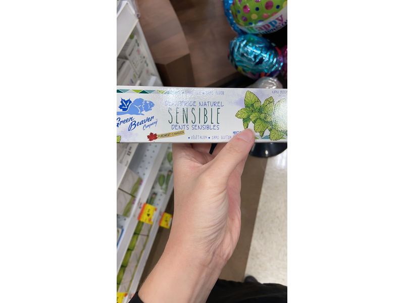 The Green Beaver Company Sensitive Teeth Toothpaste Fresh Mint, 2.5 fl oz75 mL