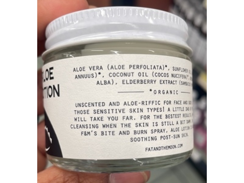 Fat And The Moon Aloe Lotion, 2 fl oz