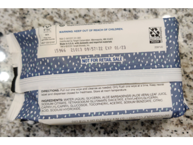 Up & Up Flushable Cleansing Cloths, 120 Count