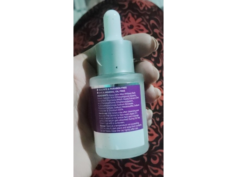 The Derma Co Face Serum, Salicylic Acid +Witch Hazel & Willow Back, 30 mL