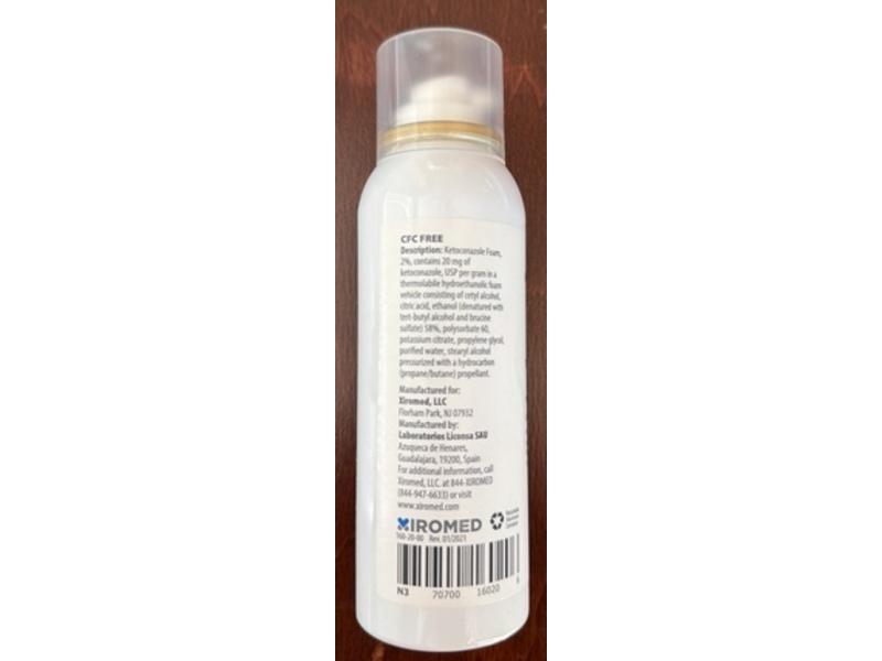 Ketoconazole Foam 2%, 100 g, Xiromed (Rx)