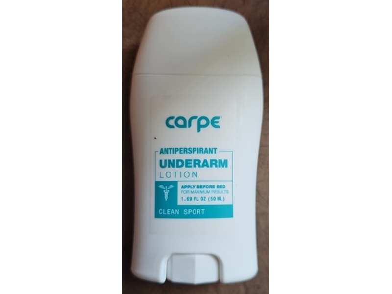 Carpe Antiperspirant Underarm Lotion, Clean Sport, 1.69 fl oz/50 mL