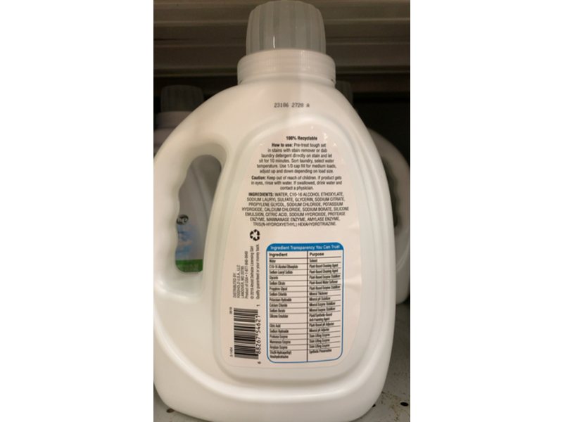 Nature's Promise Laundry Detergent, Free & Clear, 66 Loads, 100 fl oz/2.95 L