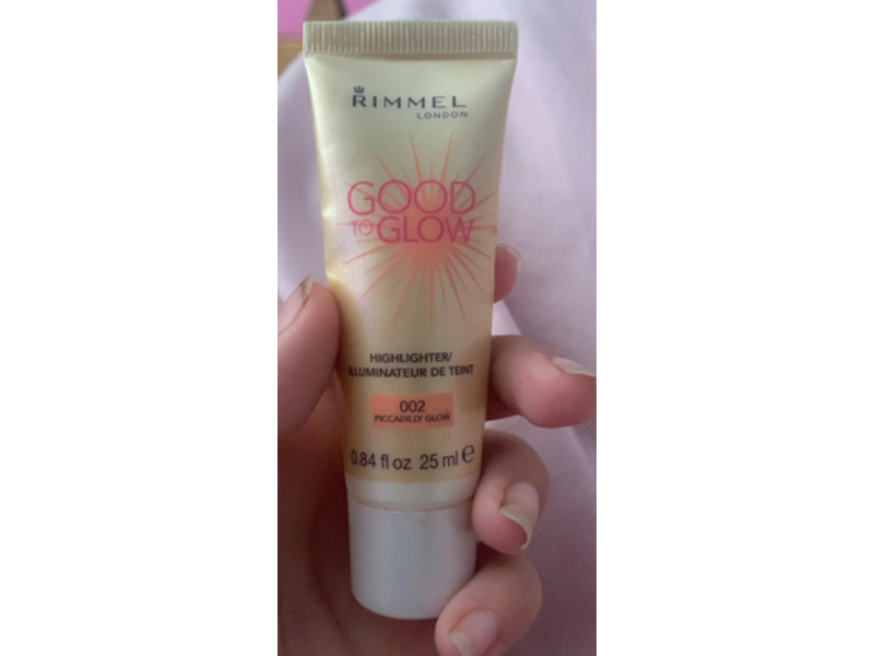 Rimmel London Good To Glow Highlighter, 002 Piccadilly Glow, 0.84 fl oz/25 mL
