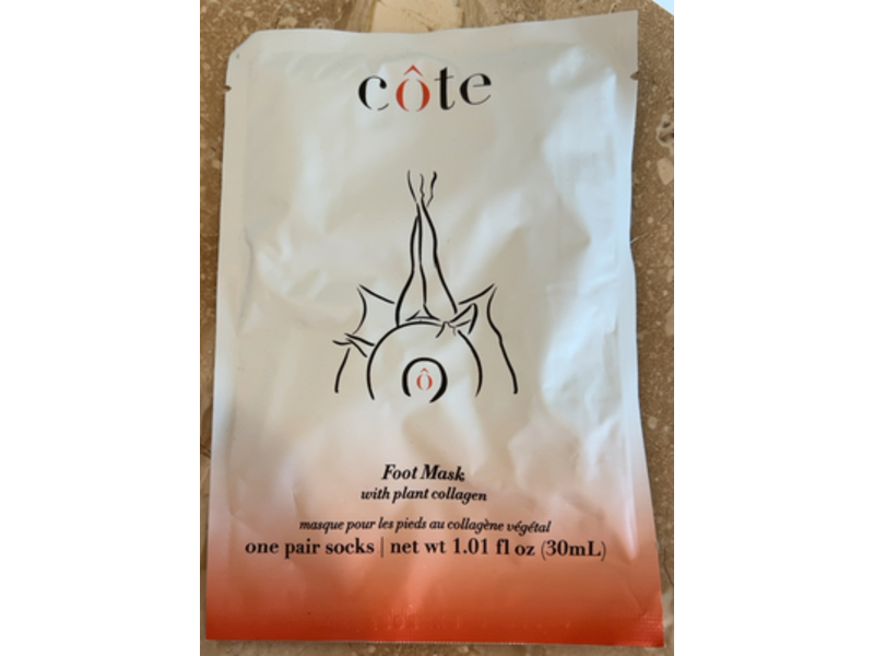 Cote Foot Mask Plant Collagen, 1.01 fl oz/30 mL