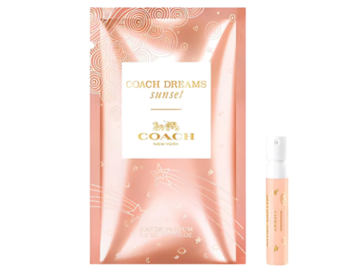 Coach New York Eau De Parfum, Dreams Sunset, 0.04 fl oz/1.2 mL
