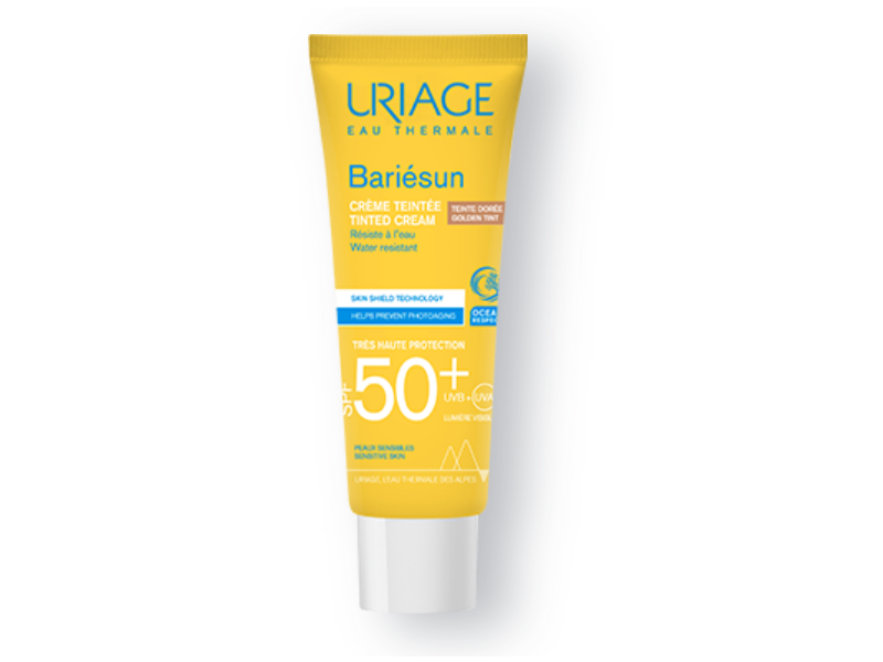 Uriage Bariesun Tinted Cream Sunscreen, Golden Tint, SPF 50+, 1.7 fl oz/50 mL