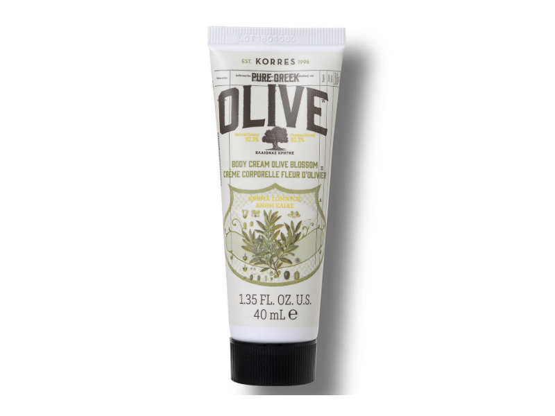 Korres Pure Greek Olive Body Cream Olive Blossom, 1.35 fl oz/40 mL