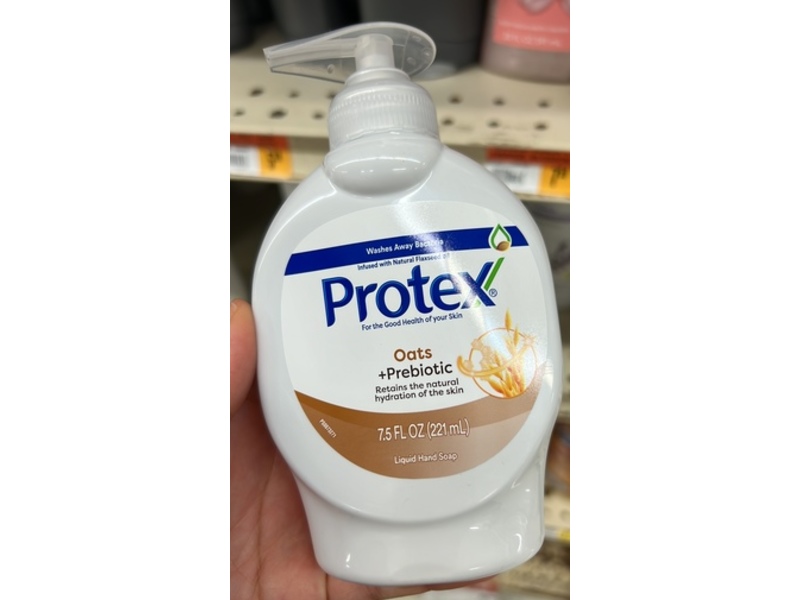 Protex Liquid Hand Soap, Oats + Prebiotic, 7.5 fl oz/221 mL