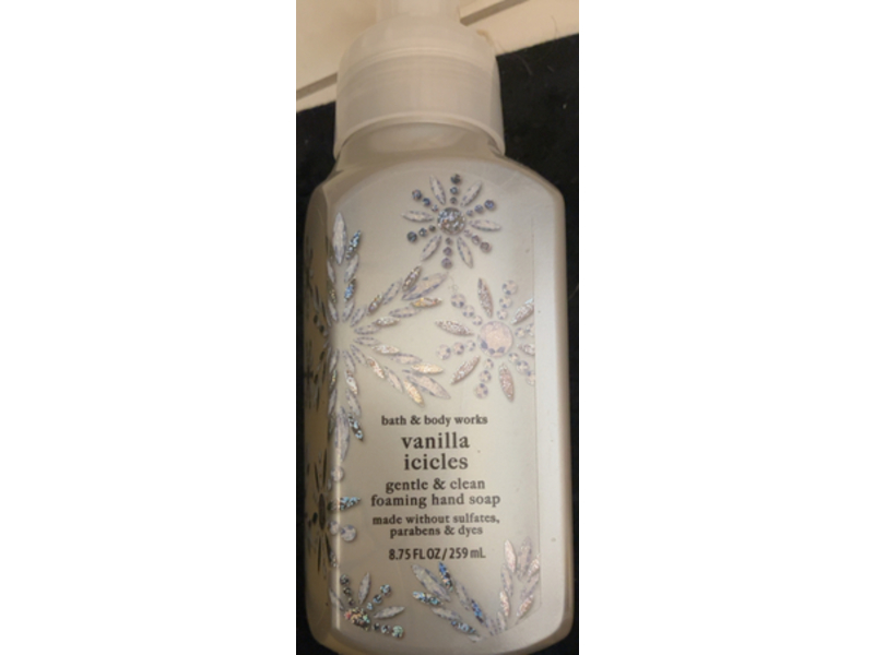 Bath & Body Works Vanilla Icicles Gentle & Clean Foaming Hand Soap, 8.75 fl oz/259 mL