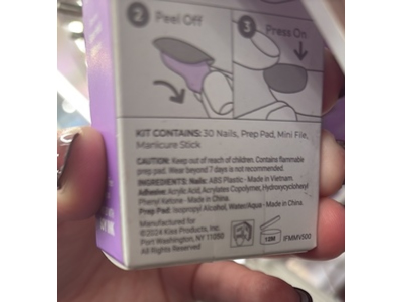 Impress No Glue Mani Press On Nails, Mod French, 30 Count