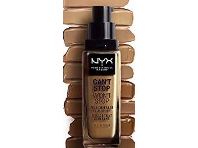 NYX Professional Makeup Can't Stop Won't Stop Full Coverage Foundation, Fair, 1 fl oz/30 mL