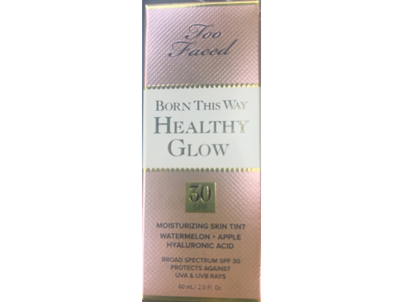 Too Faced Born This Way Healthy Glow Skin Tint, Porcelain, SPF 30, 2 fl oz/60 mL