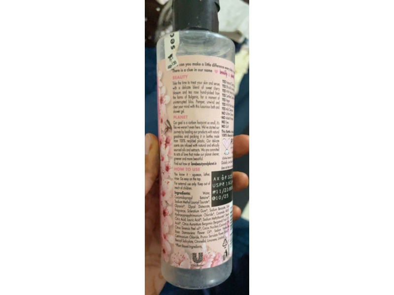 Love Beauty & Planet Luxurious Floral Body Wash, Cherry Blossom & Tea Rose, 200 mL