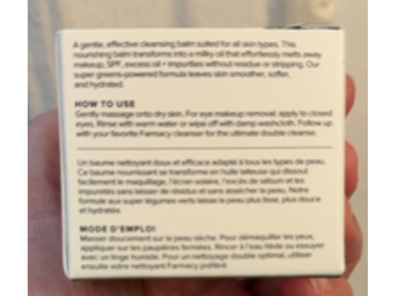 Farmacy Green Clean Cleansing Balm, 1 fl oz/30 mL