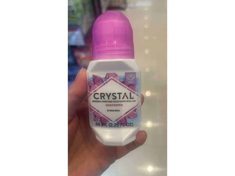Crystal Mineral-Enriched Deodorant Roll-On, Unsented, 2.25 fl oz/66 mL, Pack Of 3
