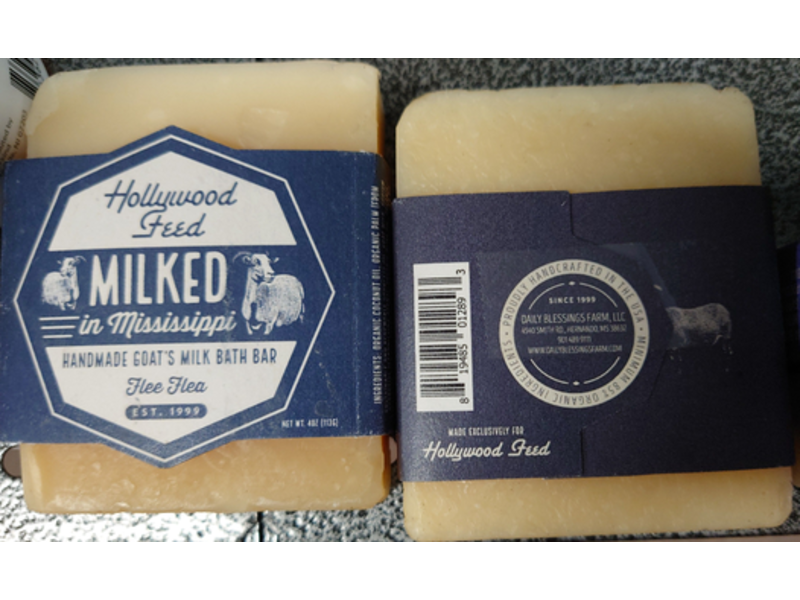 Hollywood Feed Milked In Mississippi Handmade Goat's Milk Bath Bar, Flee Flea, 4 oz/113 g